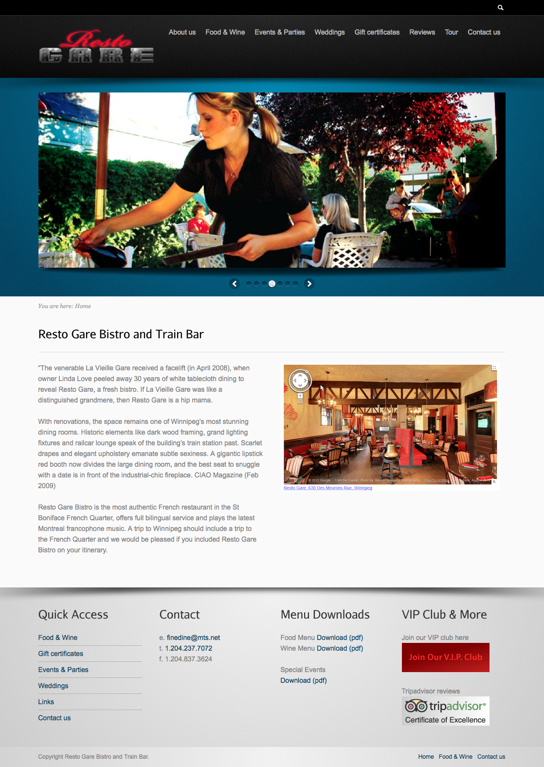 Resto Gare Website Design
