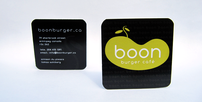 Boon Burger Canada Business Card Design